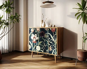 красивый Комод "Berber" пять ящиков арт BB36/Print_54 на заказ