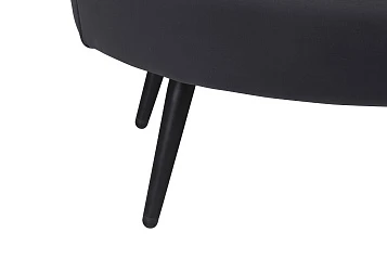 заказать Дизайнерский диван Pearl Double Black на черных ножках