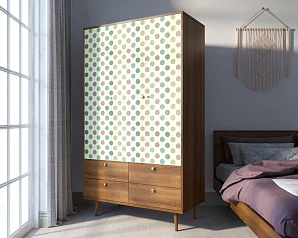 стильный Шкаф трехстворчатый "Berber" принт 24 арт BB02/Print_24 на заказ