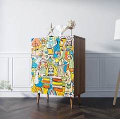 заказать Комод "Berber" большой принт 1 арт BB12/Print_01