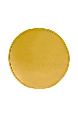 Пуф Pearl Adorn Yellow на черных ножках