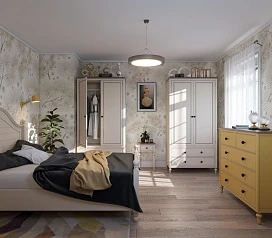 заказать Тумбочка в стиле Прованс "Odri" с одним ящиками арт od2102 Белый