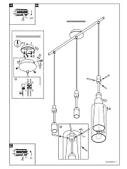 Подвесной потолочный светильник (люстра) PINTO 89833 в интерьере