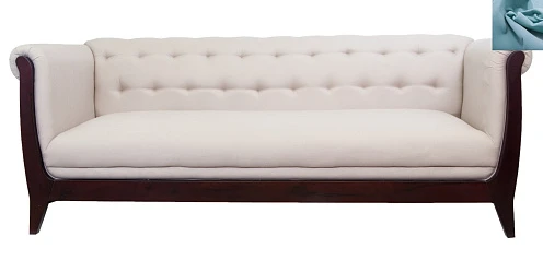 заказать Классический диван Delvin голубой в интернет-магазине