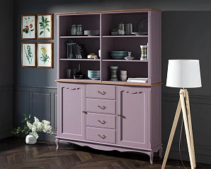 купить красивый Шкаф Leontina Lavanda с открытым верхом арт ST9351/2L в интернет-магазине