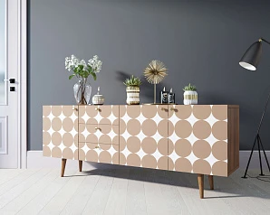 Комод "Berber" удлиненный принт 17 арт BB11/Print_17 в интерьере