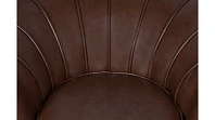 купить Низкое кресло ракушка Pearl Brown V2 на черных ножках