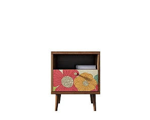 Тумбочка "Berber" с одним ящиком 5 принт арт BB06/Print_05, разноцветная на заказ в интернет-магазине
