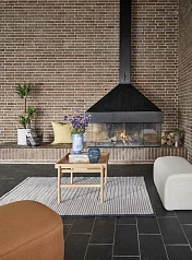 заказать стильные Пуф квадратный HUBSCH оранжевый арт 021212