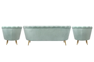 купить Комплект кресел и дивана ракушка Pearl Triple Green