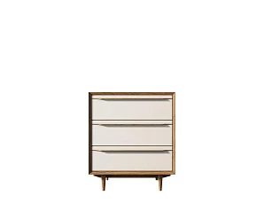 Комод в Скандинавском стиле "Bruni white" на три ящика арт BR07WH на заказ