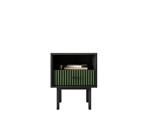 красивые Тумбочка с нижним ящиком "Emerson" арт EM17/green/L