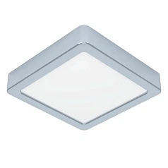 фото 900649 Накладной светильник  FUEVA 5, 11W (LED), 3000K, IP44, L160, B160, H28, сталь, хром / пластик, белый в интерьере