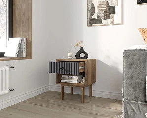 фото Тумбочка с верхним ящиком "Emerson" арт EM11/7024/L