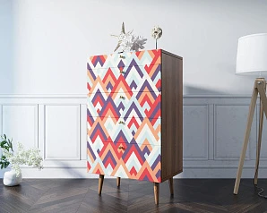 Комод высокий "Berber" принт 2 арт BB10/Print_02