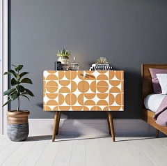 купить Комод на высоких ножках "Berber" малый принт 14 арт BB13/Print_14 в интернет-магазине