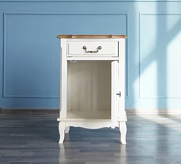 купить Прикроватная тумба "Leontina" с ящиком и дверцей арт ST9323 в интернет-магазине
