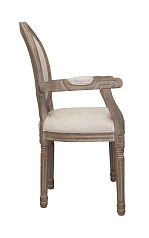 Мягкий стул с подлокотниками Volker Arm Beige в интерьере