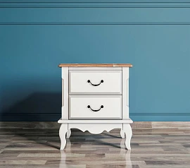 Прикроватная тумба leontina на два ящика арт ST9302/2 в интерьере