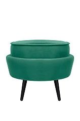 Пуф Pearl Adorn Green V2 на черных ножках в интернет-магазине