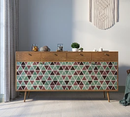 красивые Комод "Berber" четыре дверки и четыре ящика 26 принт арт BB25/Print_26