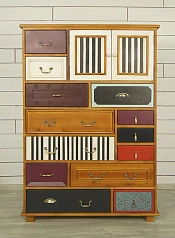 Комод «Gouache Birch» вертикальный арт M10535ETG/1