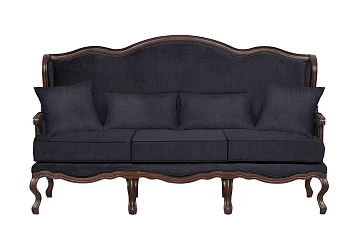 красивый Прямой трехместный диван Brody черный на заказ