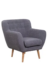 фото Низкое кресло Fuller Grey Boucle