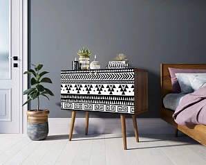 Комод на высоких ножках "Berber" малый принт 19 арт BB13/Print_19 в интернет-магазине