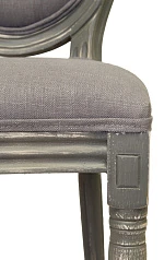 Дизайнерский обеденный стул модерн Volker Button Grey в интернет-магазине