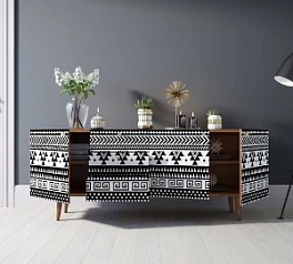 фото Комод "Berber" удлиненный принт 19 арт BB11/Print_19