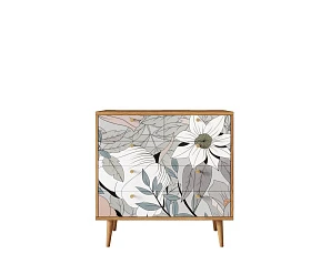 фото Комод "Berber" пять ящиков 50 принт арт BB36/Print_50 в интерьере