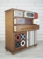 фото Вертикальный комод Gouache Birch (7 ящиков) арт G20017ETG/1 в интерьере