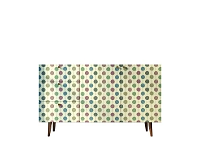 фото Комод "Berber" с двумя дверками и ящиками принт 24 арт BB17/Print_24 в интерьере