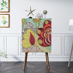 заказать Комод на высоких ножках "Berber" принт 6 арт BB09/Print_06