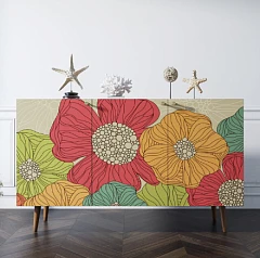 Комод "Berber" три дверки 5 принт арт BB01/Print_05 на заказ