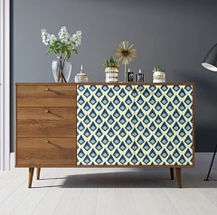 купить Комод "Berber" с двумя дверками и ящиками 13 принт арт BB05/Print_13 в интернет-магазине