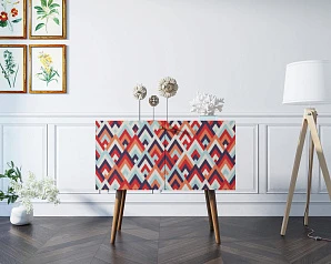 красивые Комод на высоких ножках "Berber" малый принт 2 арт BB13/Print_02