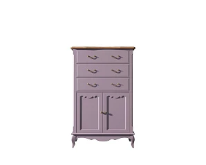 заказать Комод Leontina Lavanda три ящика две дверки арт ST9354L