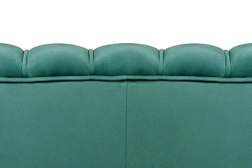 Диван ракушка для гостиниц Pearl Triple Green V2 в интерьере