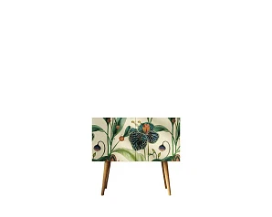 фото Комод на высоких ножках "Berber" малый арт BB13/Print_55 в интерьере