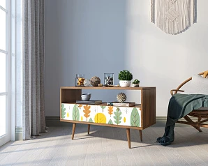 красивые Консоль "Berber" с двумя ящиками принт 30 арт BB22/Print_30 на заказ