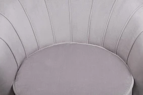 заказать Низкое кресло ракушка Pearl Grey