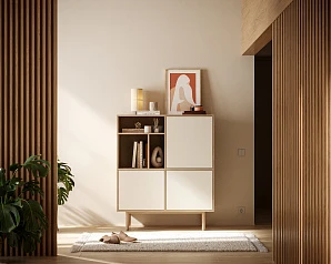 красивый Комод с дверками "Alice" арт ALC08