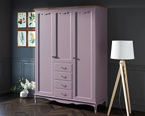 купить стильный Шкаф Leontina Lavanda для одежды с ящиками арт ST9327/34L