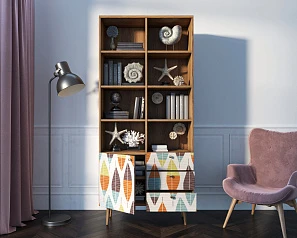 красивый Стеллаж на комоде "Berber" принт 48 арт BB44/Print_48 в интернет-магазине