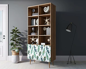 Стеллаж на комоде "Berber" принт 44 арт BB44/Print_44 в интерьере