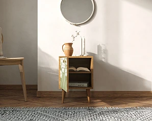 красивые Тумбочка "Berber" с дверкой 53 принт арт BB21/Print_53, разноцветная на заказ