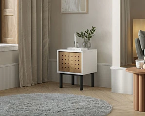 Тумбочка с дверкой  KOTO арт KT02 Белый на заказ в интернет-магазине