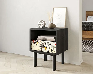 красивые Тумбочка с нижним ящиком "Emerson" by Kandinsky арт EM17/Print_01